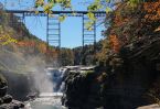 Letchworth State Park Upper Falls Portage Bridge
