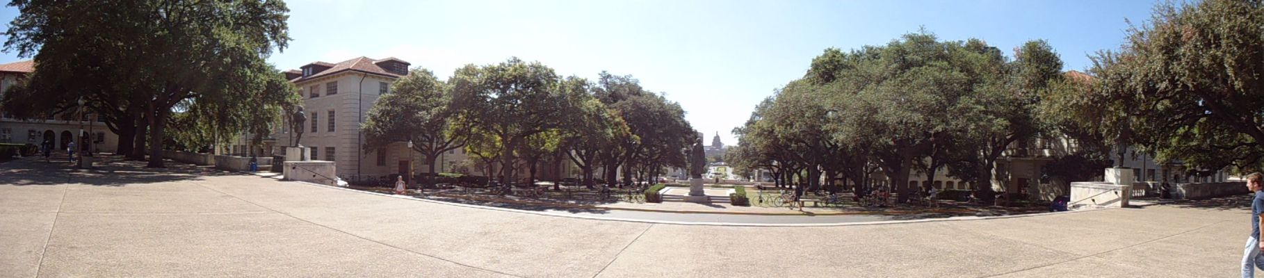 Blick vom Campus aufs Capitol
