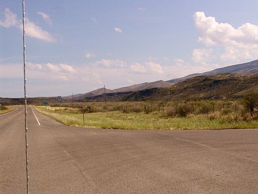 On the road El Paso nach Alpine
