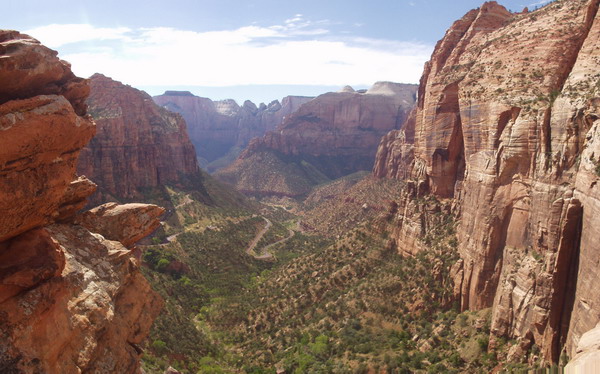 Zion NP Blick vom Canyon Overlook
