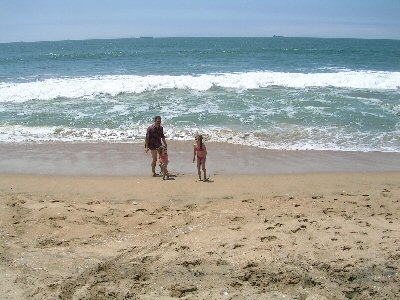 Surfside Beach mit den Kindern
