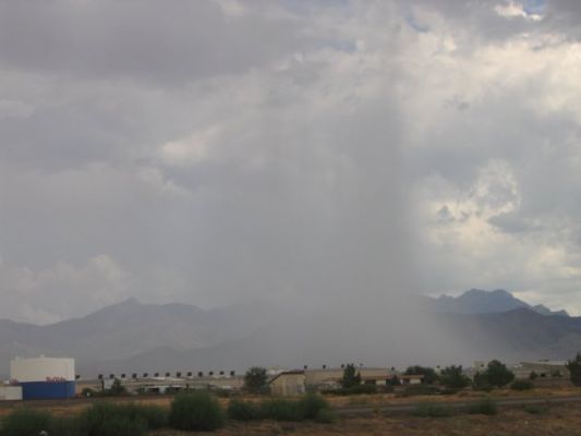 Regenfront an der
Route 66
