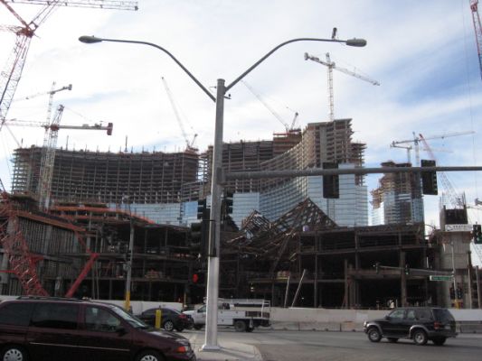 Feuer und Eis - Las Vegas und Nationalparks Jan. 2008
City Center-Baustelle
