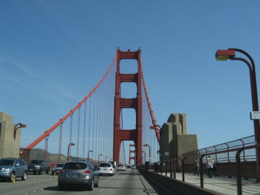 Fahrt über die Golden Gate Bridge
