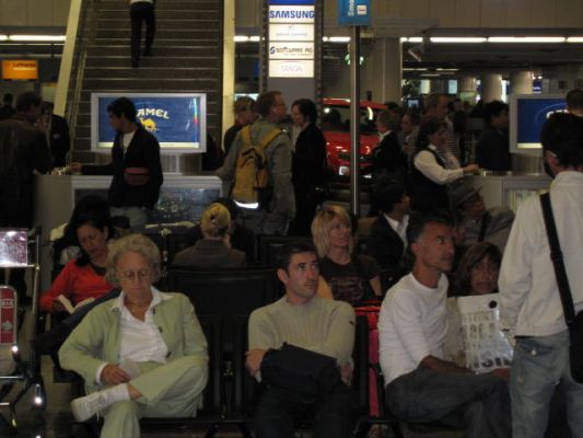 ..am Flughafen kurz vor Abflug
