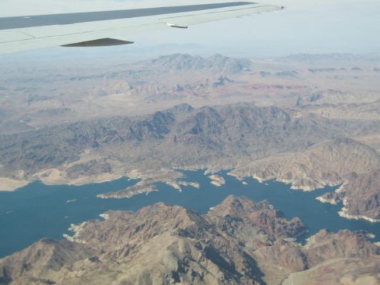 Lake Mead aus dem Flugzeug
