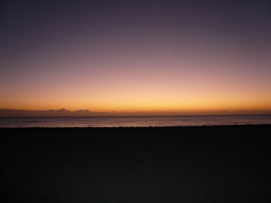 vor dem Sonnenaufgang Miami Beach
