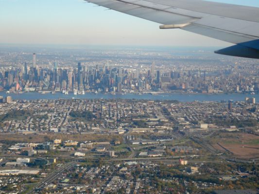 Anflug New York
