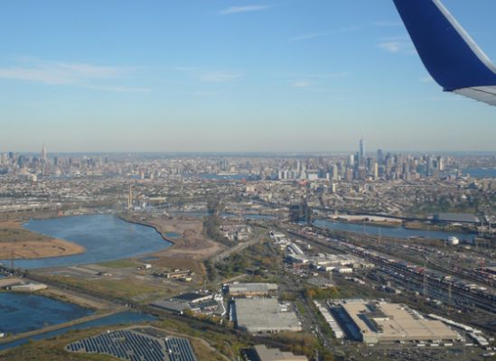 Anflug New York
