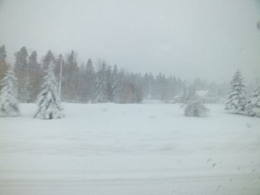 Schnee in Maine
