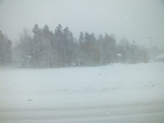 Schnee in Maine
