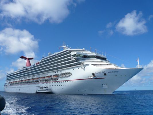 Carnival Victory in Half Moon Cay
