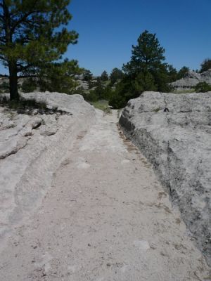 Oregon Trail Ruts bei Fort Laramie
