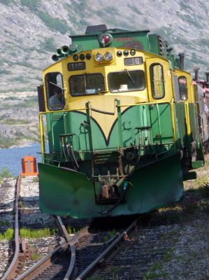 Fahrt mit der White Pass & Yukon Railroad
