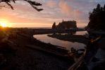 Sunset am Ruby Beach