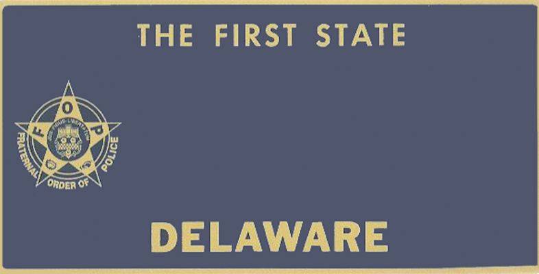 Delaware License Plate

