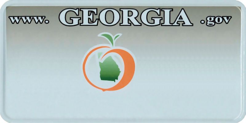 Georgia License Plate
