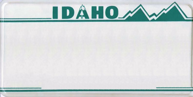Idaho License Plate
