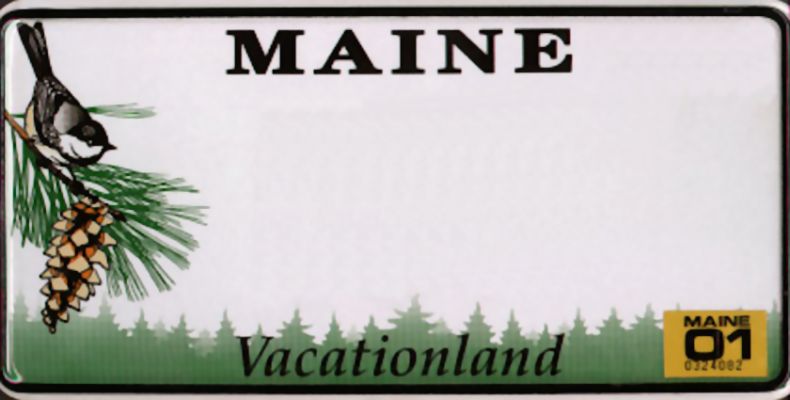 Schlüsselwörter: Maine License Plate