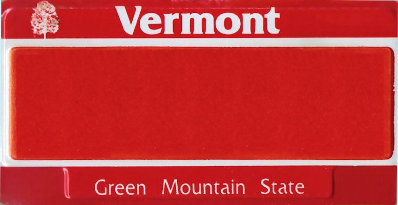 Vermont License Plate
