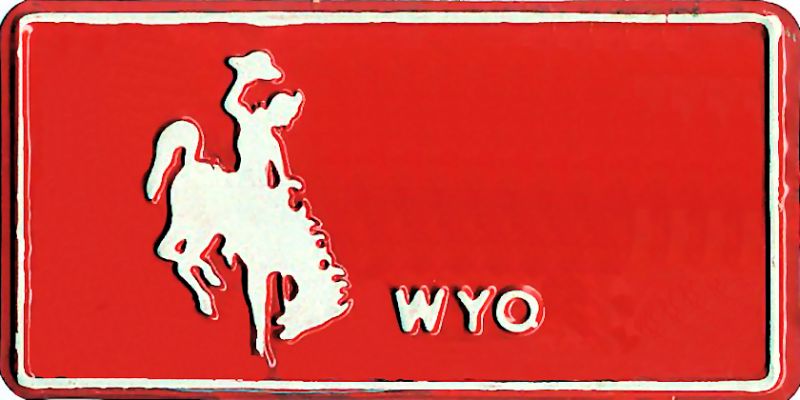 Wyoming License Plate
