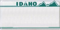 Idaho License Plate