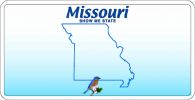 Missouri License Plate