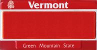 Vermont License Plate