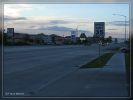 Straße vor dem Motel in Kalispell
