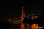 Golden Gate at night