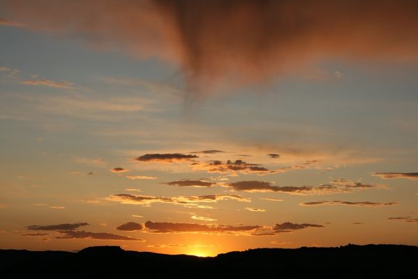 Sonnenuntergang am Viewpoint des Delicate Arch
