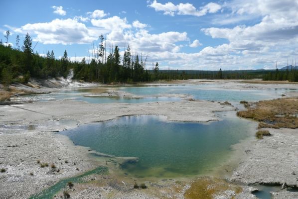 Pools im Norris Geyser Basin, Yellowstone NP
Schlüsselwörter: Noris Geyser Basin, Pool, Quelle, Yellowstone, Nationalpark, Wyoming