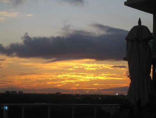 Sunset in Coconut Grove
