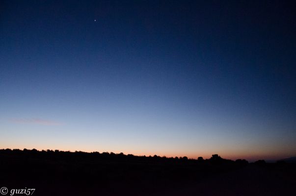 Sunrise auf der Hole in the Rock Road
