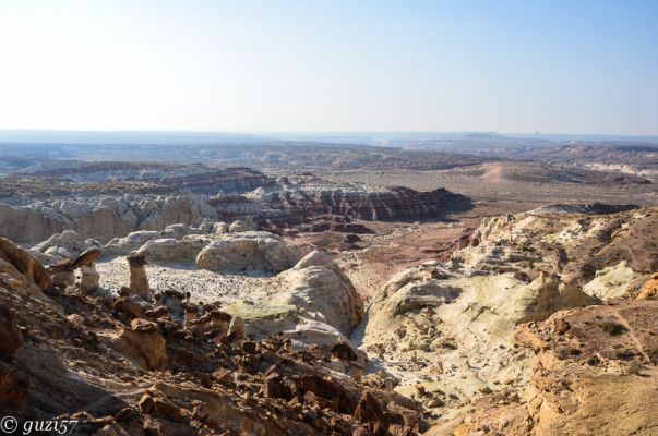 Blick von den Paria Rimrocks Richtung US 89 
