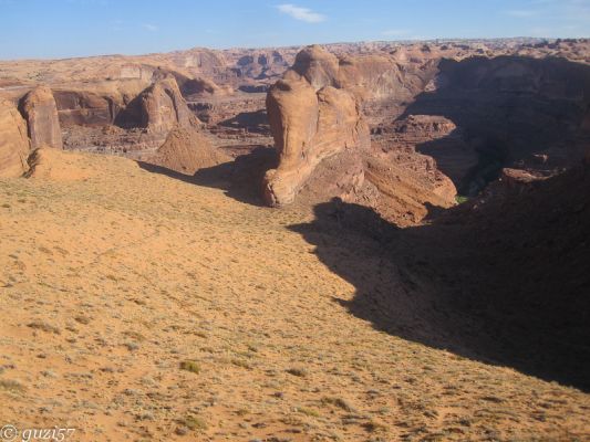 Blick in den Coyote Gulch von Crack in the Wall
