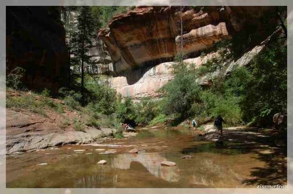 ausgewaschene Canyonwände

