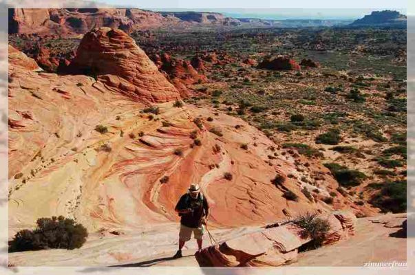 Auf dem Weg zum Wave Arch
