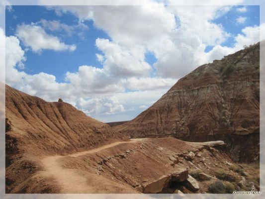 Weg in die Toadstool Hoodoos
