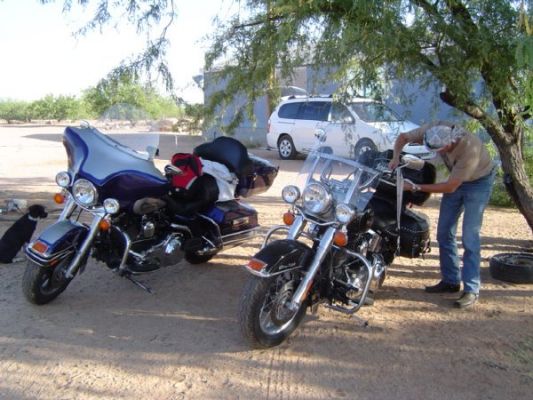 Aufbruch in Tucson.
