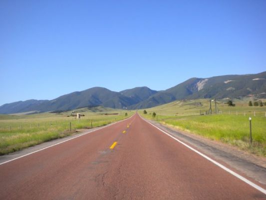 Anfahrt zu den Big Horn Mountains
