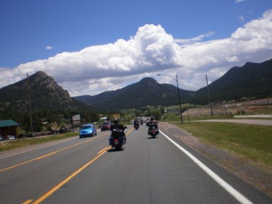 Fahrt nach Estes Park.
