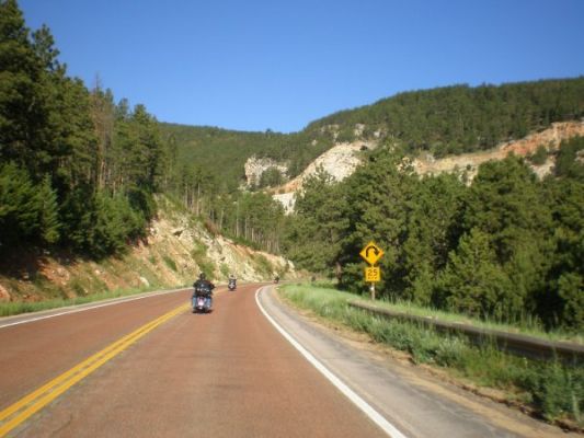 Auffahrt Big Horn Mountains
