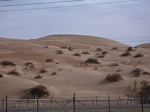 Blick von Rastplatz an I-8 West kurz nach Yuma
