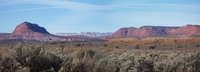 An der 89 zwischen Page und Kanab
am Anfang der Old Paria Town Road
