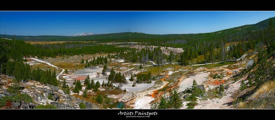 Artists Paintpots
Artists Paintpots im Yellowstone National Park
Schlüsselwörter: Yellowstone National Park, Artists Paintpots