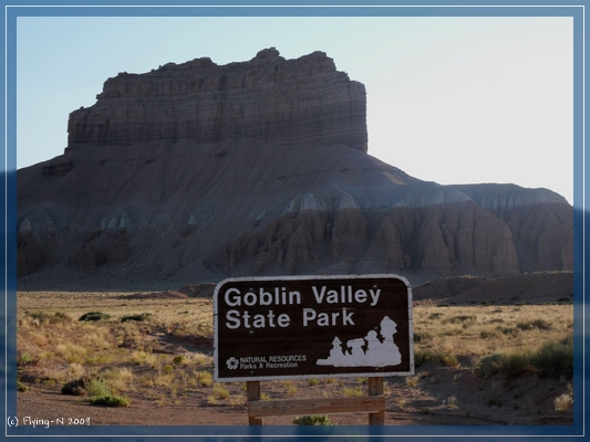 Goblin Valley Schild
