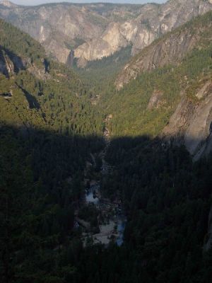 Erster Blick auf Yosemite Valley
