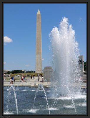 Washington Memorial und WWII Memorial
