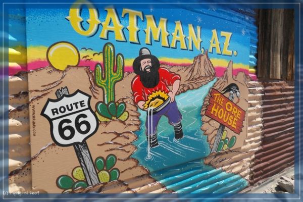 Oatman Schild
